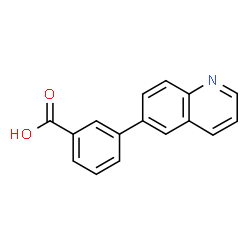 ChemSpider 2D Image | 3-(6-Quinolinyl)benzoic acid | C16H11NO2
