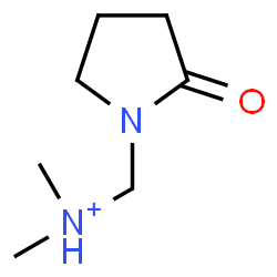 ChemSpider 2D Image | N,N-Dimethyl(2-oxo-1-pyrrolidinyl)methanaminium | C7H15N2O