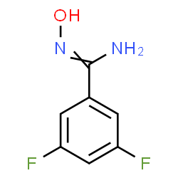 ChemSpider 2D Image | 3,5-Difluorobenzamidoxime | C7H6F2N2O