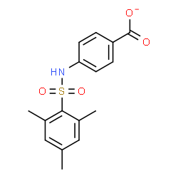 ChemSpider 2D Image | 4-[(Mesitylsulfonyl)amino]benzoate | C16H16NO4S