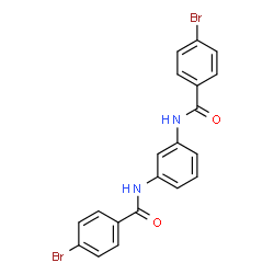 ChemSpider 2D Image | N,N'-1,3-Phenylenebis(4-bromobenzamide) | C20H14Br2N2O2