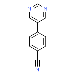 ChemSpider 2D Image | 4-(5-Pyrimidinyl)benzonitrile | C11H7N3