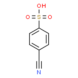 ChemSpider 2D Image | 4-Cyanobenzenesulfonic acid | C7H5NO3S