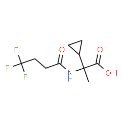 ChemSpider 2D Image | 2-Cyclopropyl-N-(4,4,4-trifluorobutanoyl)alanine | C10H14F3NO3