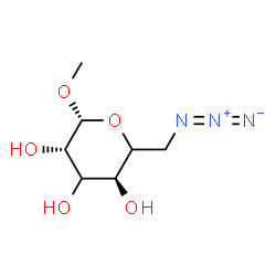 ChemSpider 2D Image | Methyl 6-azido-6-deoxy-beta-D-threo-hexopyranoside | C7H13N3O5