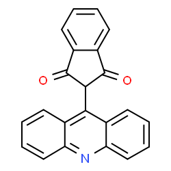 ChemSpider 2D Image | 2-(9-Acridinyl)-1H-indene-1,3(2H)-dione | C22H13NO2