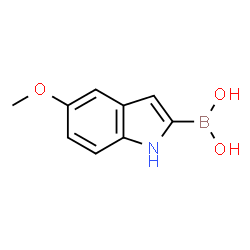 ChemSpider 2D Image | 5-Methoxy-1H-indole-2-boronic acid | C9H10BNO3