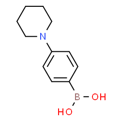 ChemSpider 2D Image | [4-(1-Piperidinyl)phenyl]boronic acid | C11H16BNO2