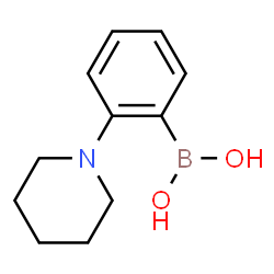 ChemSpider 2D Image | 2-(1-Piperidinyl)phenylboronic acid | C11H16BNO2