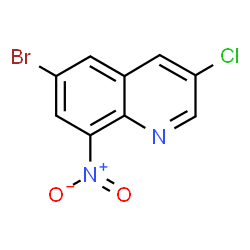ChemSpider 2D Image | 6-Bromo-3-chloro-8-nitroquinoline | C9H4BrClN2O2