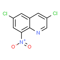 ChemSpider 2D Image | 3,6-Dichloro-8-nitroquinoline | C9H4Cl2N2O2