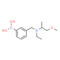 ChemSpider 2D Image | (3-{[Ethyl(1-methoxy-2-propanyl)amino]methyl}phenyl)boronic acid | C13H22BNO3