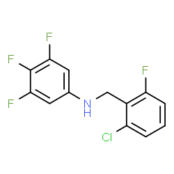 ChemSpider 2D Image | N-(2-Chloro-6-fluorobenzyl)-3,4,5-trifluoroaniline | C13H8ClF4N