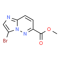 ChemSpider 2D Image | Methyl 3-bromoimidazo[1,2-b]pyridazine-6-carboxylate | C8H6BrN3O2