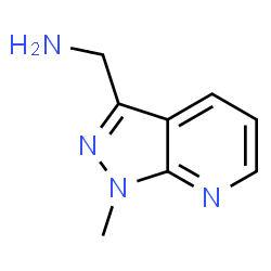 ChemSpider 2D Image | {1-methyl-1H-pyrazolo[3,4-b]pyridin-3-yl}methanamine | C8H10N4