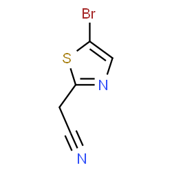 ChemSpider 2D Image | (5-Bromo-1,3-thiazol-2-yl)acetonitrile | C5H3BrN2S