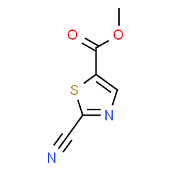 ChemSpider 2D Image | Methyl 2-cyano-5-thiazolecarboxylate | C6H4N2O2S