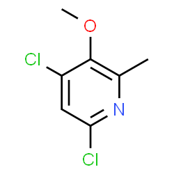 ChemSpider 2D Image | 4,6-Dichloro-3-methoxy-2-methylpyridine | C7H7Cl2NO