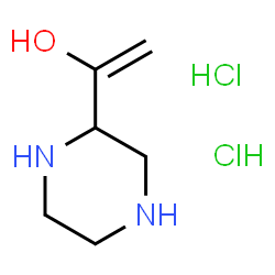 ChemSpider 2D Image | 1-(2-Piperazinyl)ethenol dihydrochloride | C6H14Cl2N2O