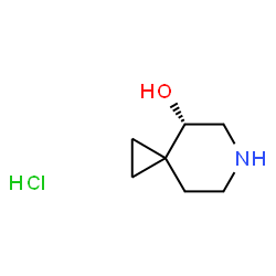 ChemSpider 2D Image | (S)-6-Azaspiro[2.5]octan-4-ol hydrochloride | C7H14ClNO