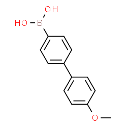ChemSpider 2D Image | 4'-METHOXY-4-BIPHENYLBORONIC ACID | C13H13BO3