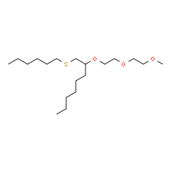 ChemSpider 2D Image | 9-Hexyl-2,5,8-trioxa-11-thiaheptadecane | C19H40O3S