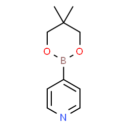 ChemSpider 2D Image | 4-(5,5-Dimethyl-1,3,2-dioxaborinan-2-yl)pyridine | C10H14BNO2