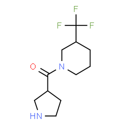 ChemSpider 2D Image | 3-Pyrrolidinyl[3-(trifluoromethyl)-1-piperidinyl]methanone | C11H17F3N2O