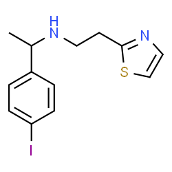 ChemSpider 2D Image | 1-(4-Iodophenyl)-N-[2-(1,3-thiazol-2-yl)ethyl]ethanamine | C13H15IN2S