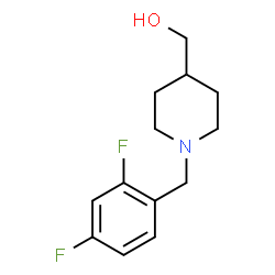 ChemSpider 2D Image | [1-(2,4-Difluorobenzyl)-4-piperidinyl]methanol | C13H17F2NO