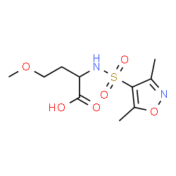 ChemSpider 2D Image | N-[(3,5-Dimethyl-1,2-oxazol-4-yl)sulfonyl]-O-methylhomoserine | C10H16N2O6S