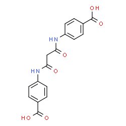 ChemSpider 2D Image | 4,4'-[(1,3-Dioxo-1,3-propanediyl)diimino]dibenzoic acid | C17H14N2O6