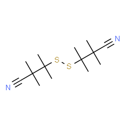 ChemSpider 2D Image | 3,3'-Dithiobis(2,2,3-trimethylbutanenitrile) | C14H24N2S2