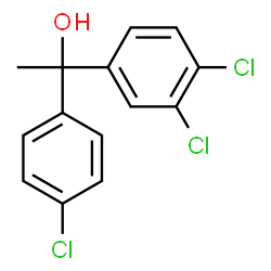 ChemSpider 2D Image | 1-(4-Chlorophenyl)-1-(3,4-dichlorophenyl)ethanol | C14H11Cl3O