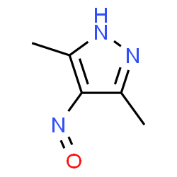 ChemSpider 2D Image | 3,5-Dimethyl-4-nitroso-1H-pyrazole | C5H7N3O