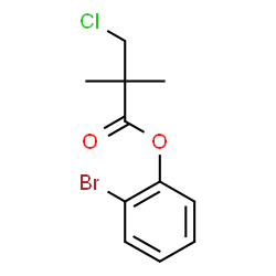 ChemSpider 2D Image | 2-Bromophenyl 3-chloro-2,2-dimethylpropanoate | C11H12BrClO2