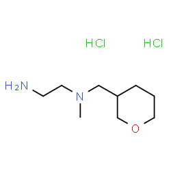 ChemSpider 2D Image | N-Methyl-N-(tetrahydro-2H-pyran-3-ylmethyl)-1,2-ethanediamine dihydrochloride | C9H22Cl2N2O