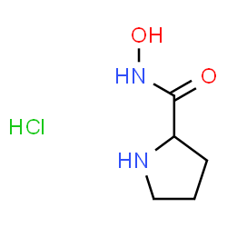 ChemSpider 2D Image | N-Hydroxyprolinamide hydrochloride (1:1) | C5H11ClN2O2