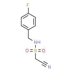 ChemSpider 2D Image | 1-Cyano-N-(4-fluorobenzyl)methanesulfonamide | C9H9FN2O2S