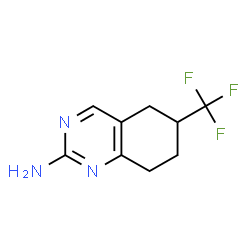 ChemSpider 2D Image | 6-(Trifluoromethyl)-5,6,7,8-tetrahydro-2-quinazolinamine | C9H10F3N3