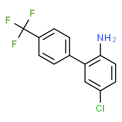 ChemSpider 2D Image | 4-chloro-2-[4-(trifluoromethyl)phenyl]aniline | C13H9ClF3N