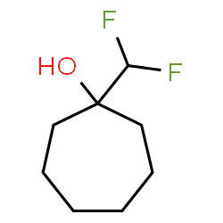 ChemSpider 2D Image | 1-(Difluoromethyl)cycloheptanol | C8H14F2O
