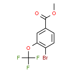 ChemSpider 2D Image | Methyl 4-bromo-3-(trifluoromethoxy)benzoate | C9H6BrF3O3