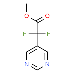 ChemSpider 2D Image | Methyl difluoro(5-pyrimidinyl)acetate | C7H6F2N2O2