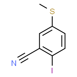ChemSpider 2D Image | 2-Iodo-5-(methylsulfanyl)benzonitrile | C8H6INS