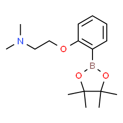ChemSpider 2D Image | N,N-Dimethyl-2-[2-(4,4,5,5-tetramethyl-1,3,2-dioxaborolan-2-yl)phenoxy]ethanamine | C16H26BNO3