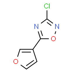 ChemSpider 2D Image | 3-Chloro-5-(3-furyl)-1,2,4-oxadiazole | C6H3ClN2O2