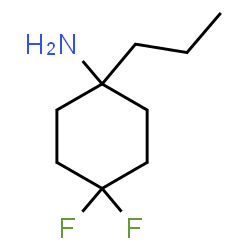 ChemSpider 2D Image | 4,4-Difluoro-1-propylcyclohexanamine | C9H17F2N