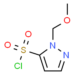 ChemSpider 2D Image | 1-(Methoxymethyl)-1H-pyrazole-5-sulfonyl chloride | C5H7ClN2O3S