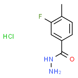 ChemSpider 2D Image | 3-Fluoro-4-methylbenzohydrazide hydrochloride (1:1) | C8H10ClFN2O